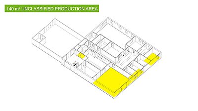100sqm unclassified production area